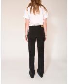 Die schwarze Baumwollhose Diana Velvet Chic