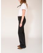 Die schwarze Baumwollhose Diana Velvet Chic