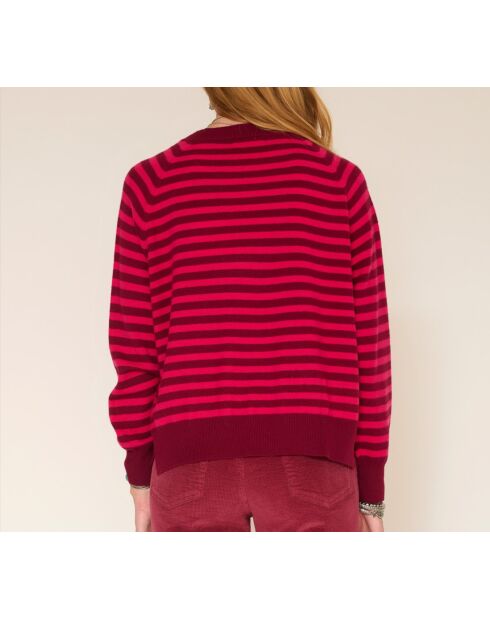 Rosafarbener Wollpullover Kaliste