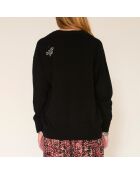 Schwarzer Wollpullover Kaizen