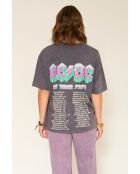 T-shirt en coton Tedesco Acdc carbone