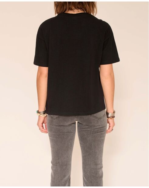 T-shirt van zwart katoen Tide Bowie