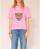 Twilight Flamingo-T-Shirt aus Baumwolle