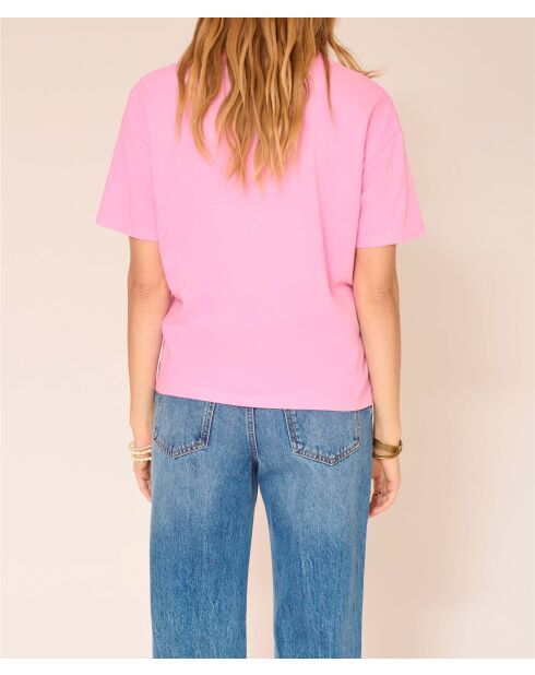 Twilight Flamingo-T-Shirt aus Baumwolle