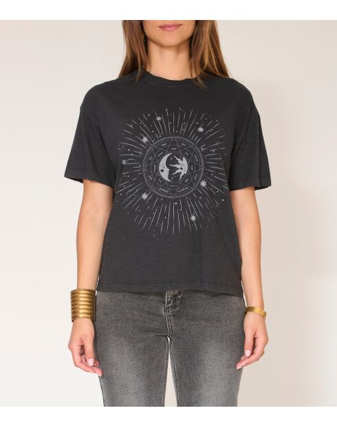 T-shirt van zwart katoen Taurus
