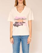 Camiseta Tarani Doors en algodón tiza