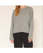 Grauer Wollpullover Koka