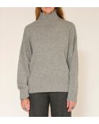 Grauer Wollpullover Kodie