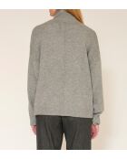 Grauer Wollpullover Kodie