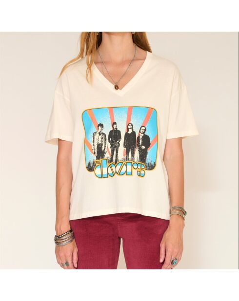 Tomari Bowie Baumwoll-T-Shirt mit Azaleen
