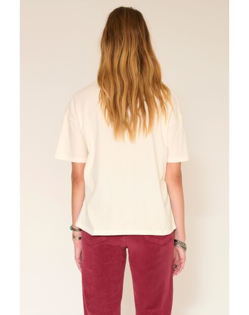 Tomari Bowie Baumwoll-T-Shirt mit Azaleen