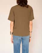 Khakifarbenes Baumwoll-T-Shirt Tully