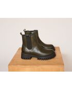 Nabas olijfkleurige leren schoenen