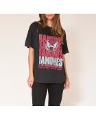 Zwart T-shirt van katoen van Talik Ramones