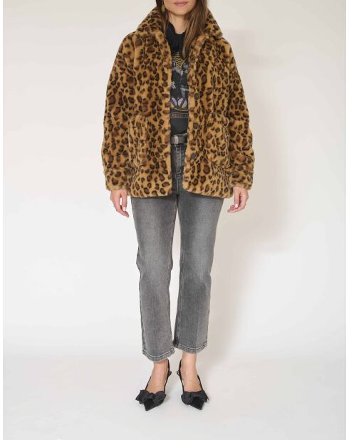 Cappotto leopardato Manoca