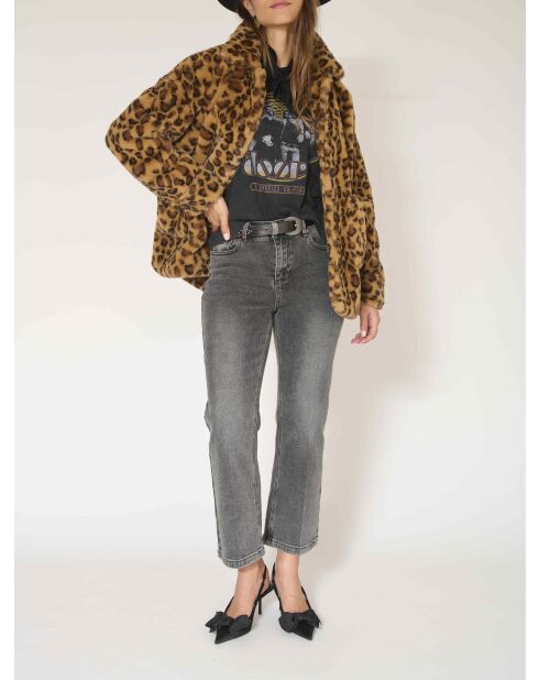 Cappotto leopardato Manoca