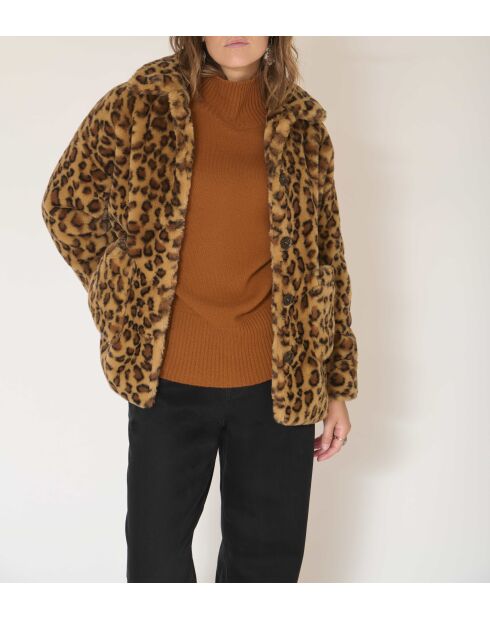Cappotto leopardato Manoca