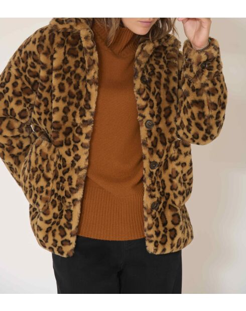 Cappotto leopardato Manoca