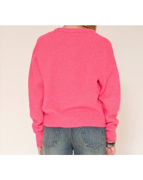 Rosafarbener Karver-Pullover