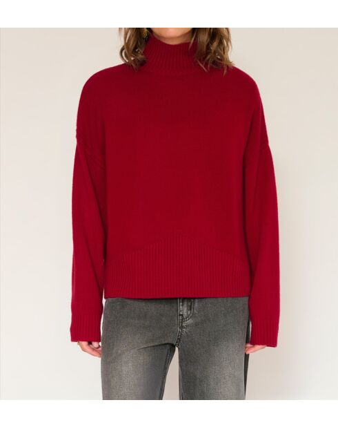 Pull en laine Kodie rubis