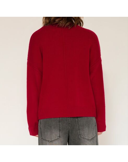 Pull en laine Kodie rubis