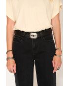 Zwarte leren riem Dalou