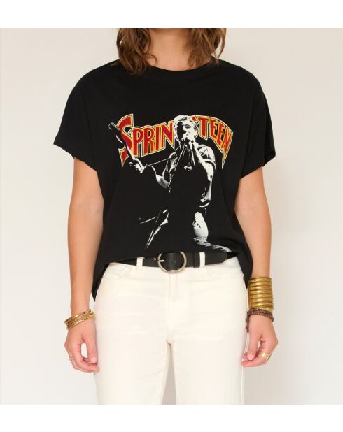 Tagofi Springsteen zwart katoenen T-shirt