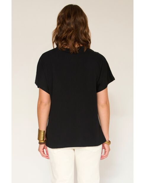 Tagofi Springsteen zwart katoenen T-shirt