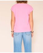 Camiseta de algodón Tiki flamingo