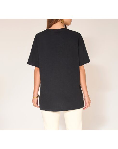 Tammi Nirvana schwarzes Baumwoll-T-Shirt