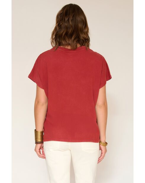 Thalia Kürbis-T-Shirt aus Baumwolle