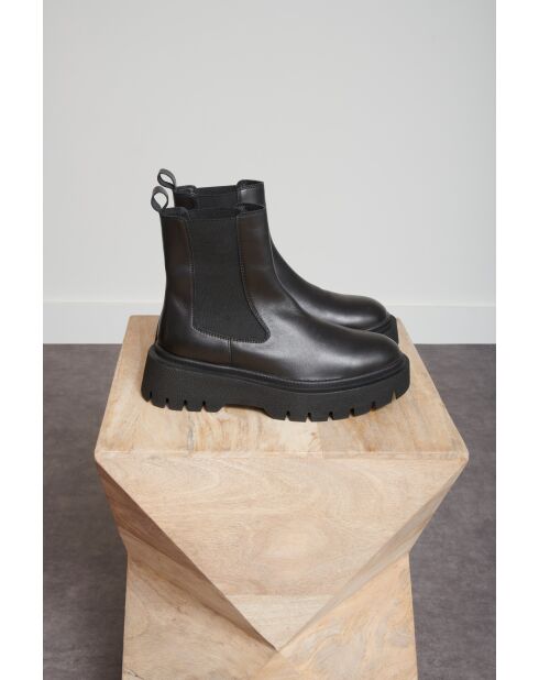 Scarpe Nashville in pelle nera