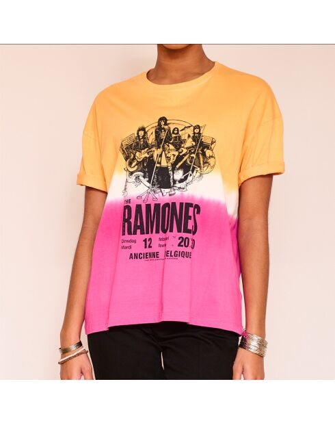 Tadeo Ramones T-Shirt aus Baumwolle mit Tie & Dye