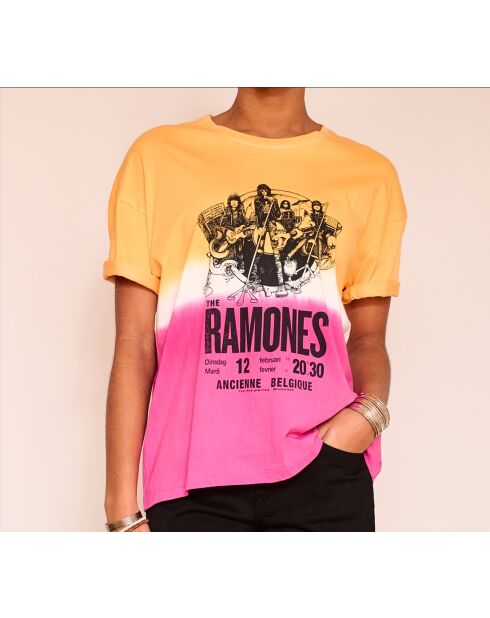 Tadeo Ramones T-Shirt aus Baumwolle mit Tie & Dye