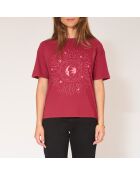 Camiseta de algodón Burgundy Taurus
