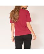Camiseta de algodón Burgundy Taurus