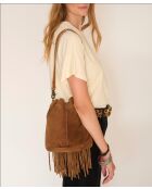 Borsa Bob in pelle cognac