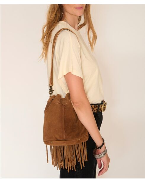 Sac en cuir Bob cognac