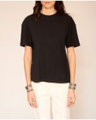 Tully schwarzes Baumwoll-T-Shirt