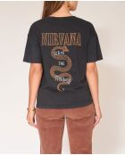 Theia Nirvana schwarzes Baumwoll-T-Shirt