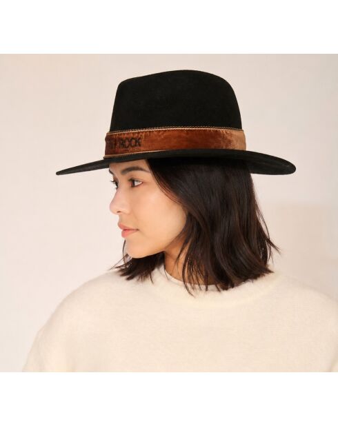 Gorro de lana negro Bloom