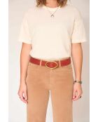 Ceinture en cuir Dana cognac
