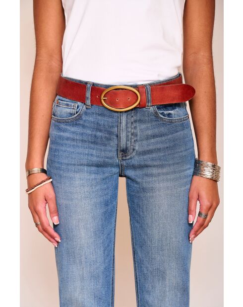 Ceinture en cuir Dana cognac