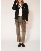Jeans Linda Tie&Dye in cotone kaki