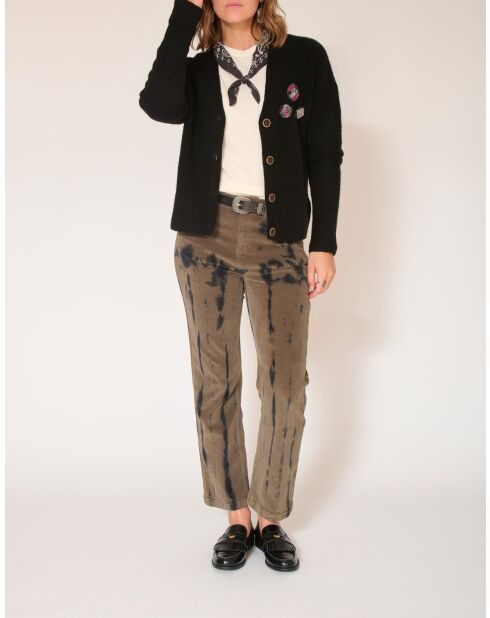 Jeans Linda Tie&Dye in cotone kaki