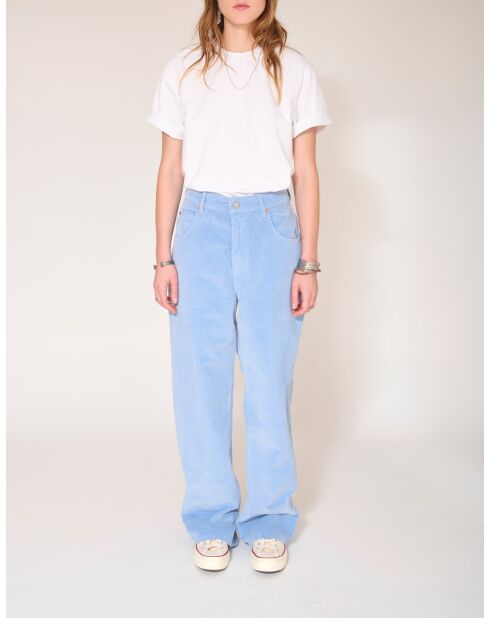 Blaue Baumwollhose Paphos Soft Corduroy VL