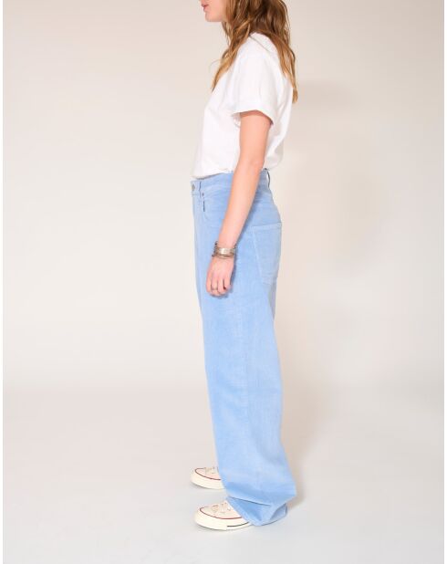 Blaue Baumwollhose Paphos Soft Corduroy VL