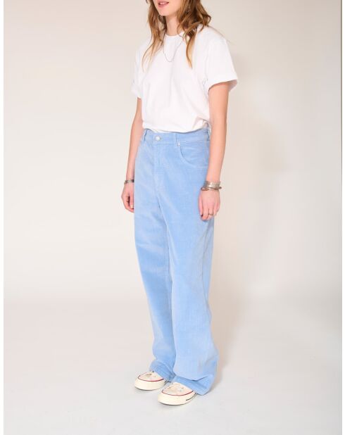 Blaue Baumwollhose Paphos Soft Corduroy VL