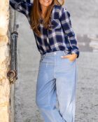 Blaue Baumwollhose Paphos Soft Corduroy VL