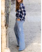 Blaue Baumwollhose Paphos Soft Corduroy VL